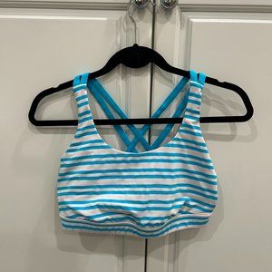 Lululemon Energy Bra Blue & White Sz8